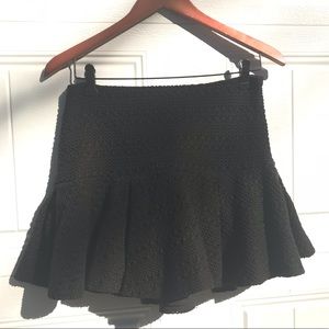 Derek Lam 10 Crosby Knit Black mini skirt